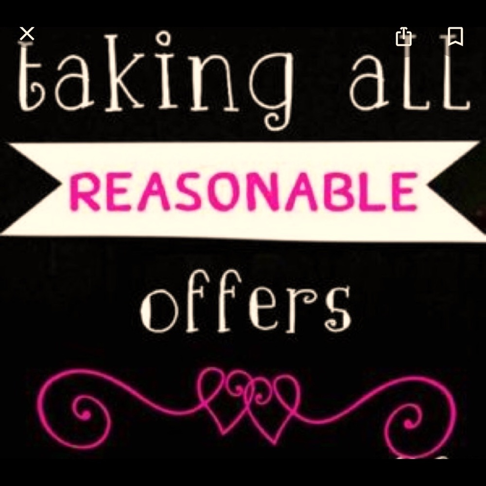 All reasonable offers welcome 😋